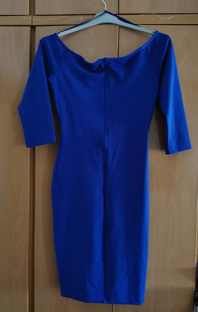 vestito blu midi nuovo