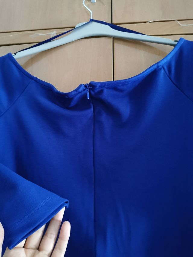 vestito blu midi nuovo