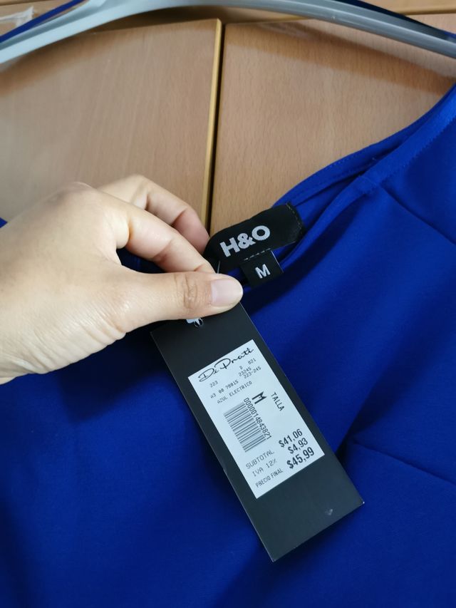 vestito blu midi nuovo