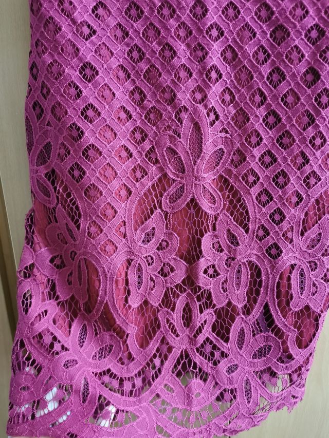 vestito corto in pizzo nuovo