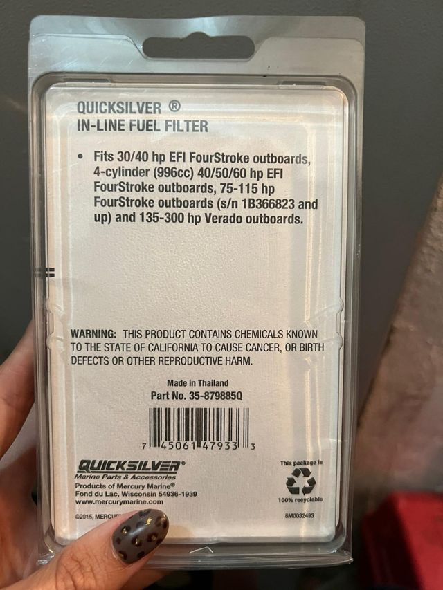 filtro aceite Mercury