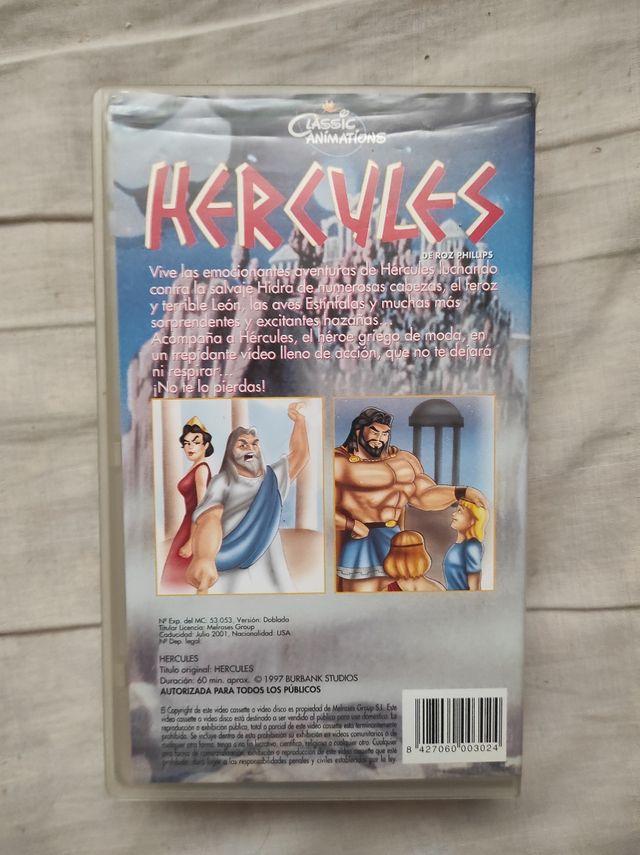 Hércules VHS Disney