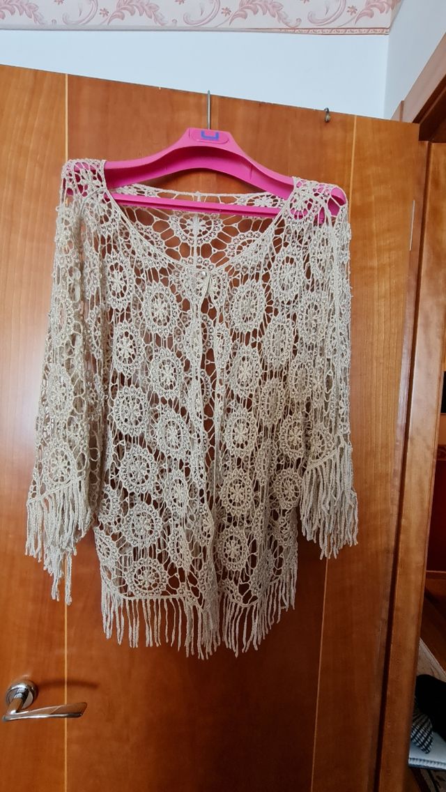 Chal manga de encaje fiesta, ceremonia talla 40-42