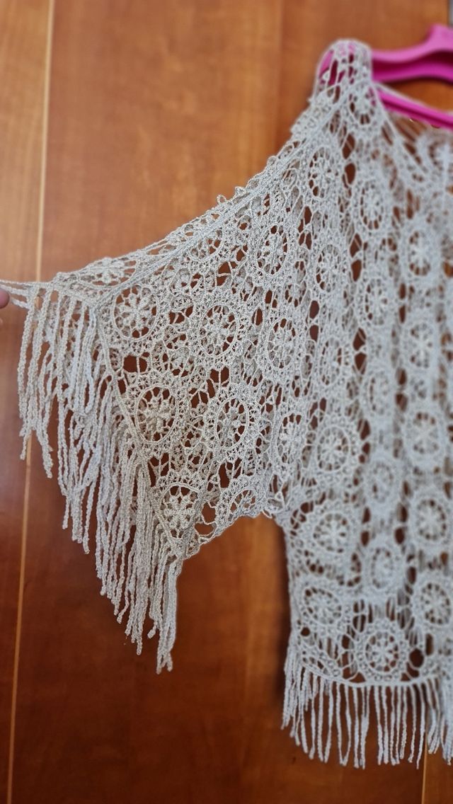 Chal manga de encaje fiesta, ceremonia talla 40-42