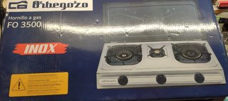 Cocina de gas 3 fuegos Orbegozo FO3500 de segunda mano por 60 EUR en  Collado Villalba en WALLAPOP
