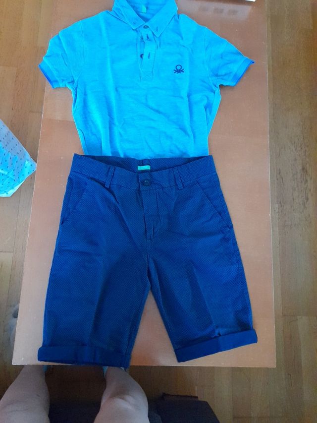 Conjunto Benetton T.XL de niño equivale a 11-12 añ