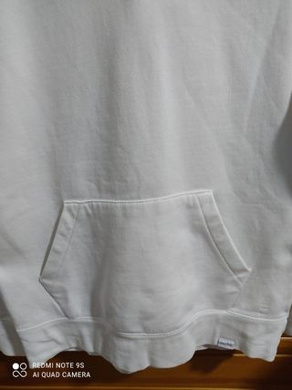 Hombre PULL\u0026BEAR Sudadera blanca texto - Algodón orgánico (al menos 50%) |  Sudaderas \u003c ExtraLabs Software