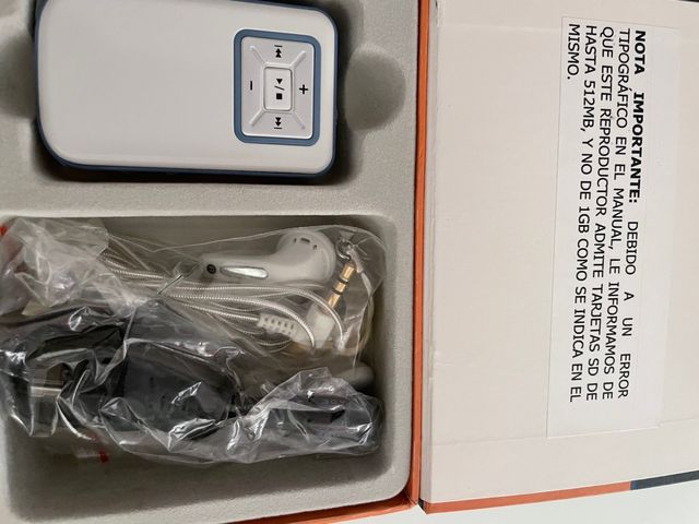 Reproductor mp3 con auriculares