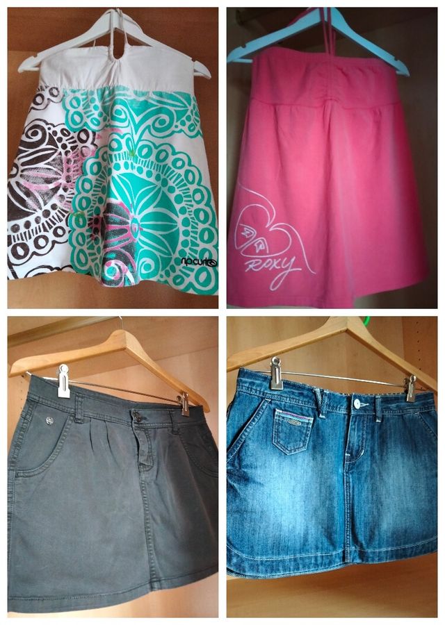 BLUSAS Y FALDAS "Rip Curl" "Roxy"