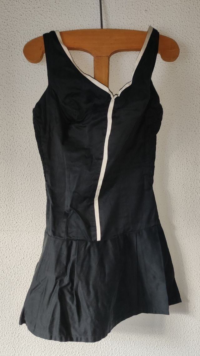 traje de baño con falda años 50 Vintage 