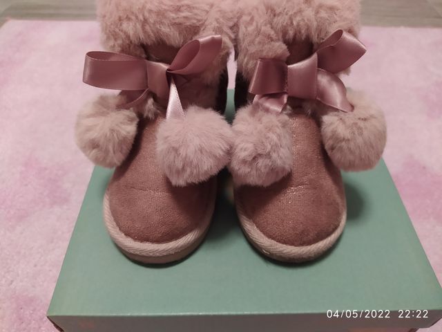 Botitas con pelo Ositos talla 23