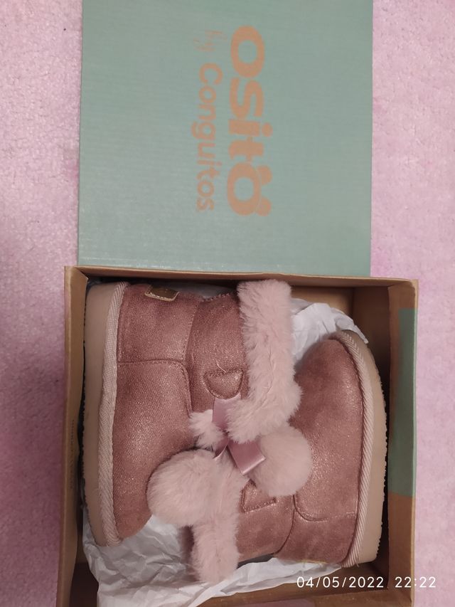 Botitas con pelo Ositos talla 23