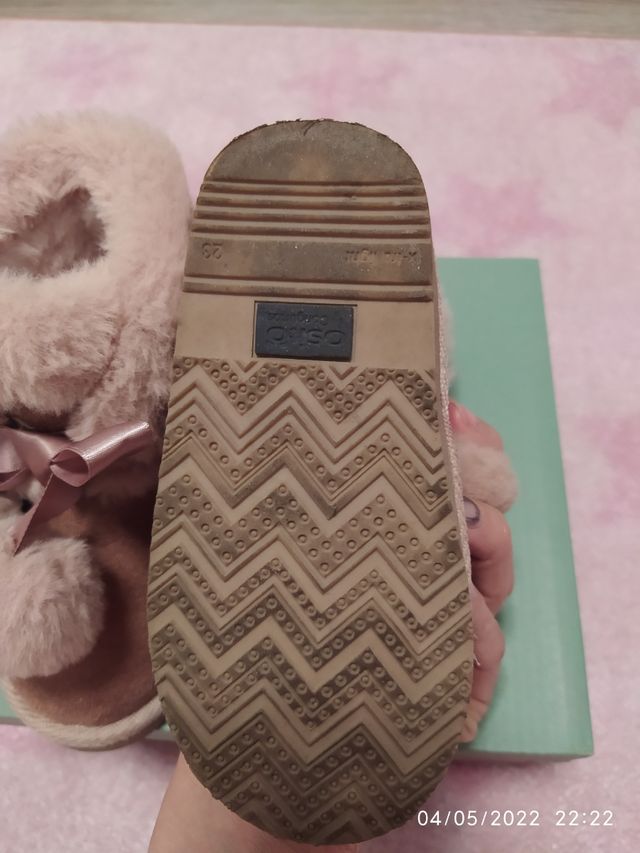 Botitas con pelo Ositos talla 23