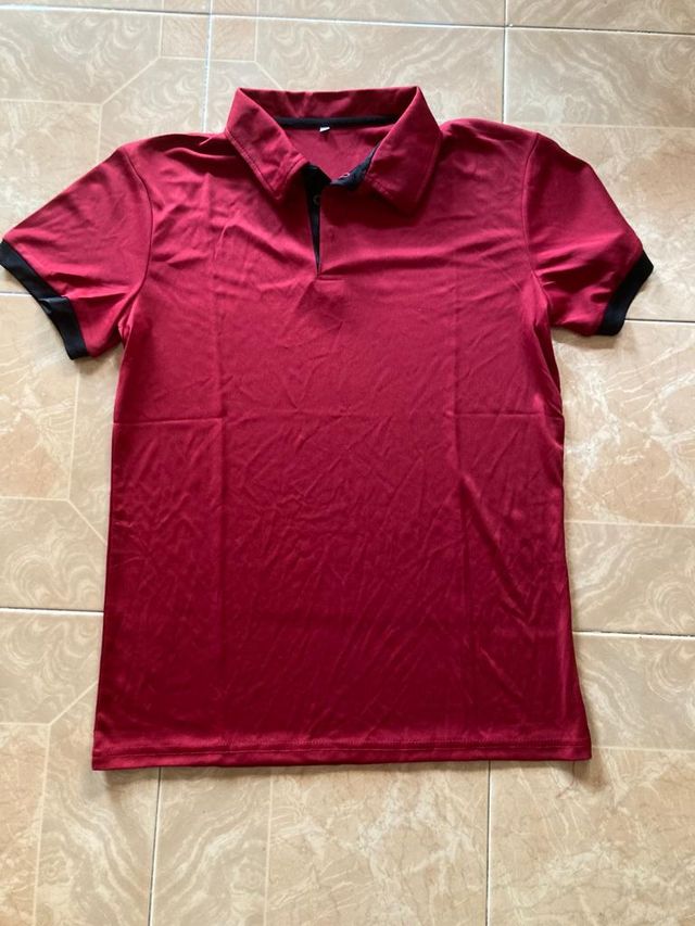 Polo hombre rojo