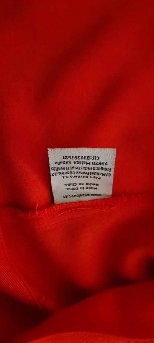 Falda naranja. Pepaloves. Talla M