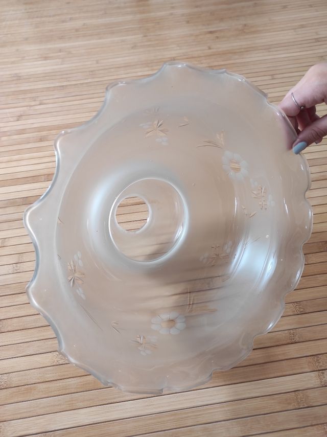 Tulipa de cristal mate grande