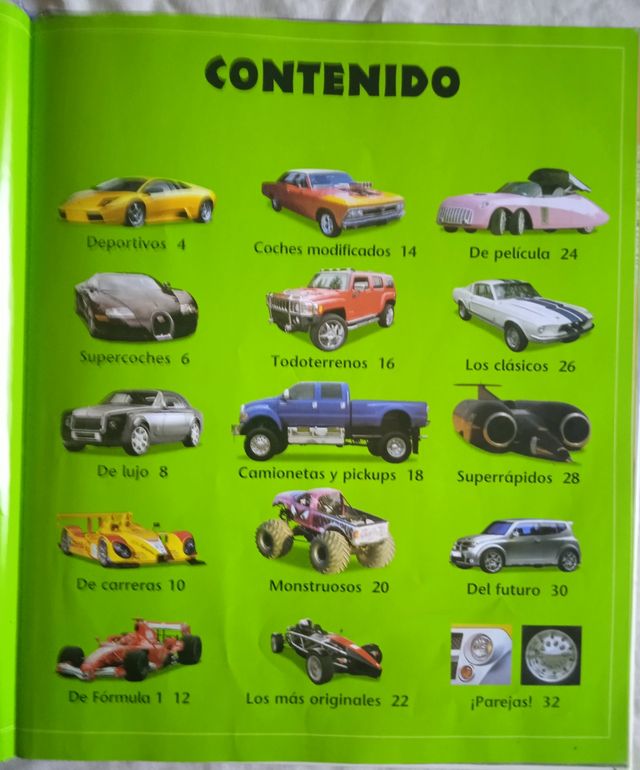 libro MEGA COCHES y diccionario EGB años 80