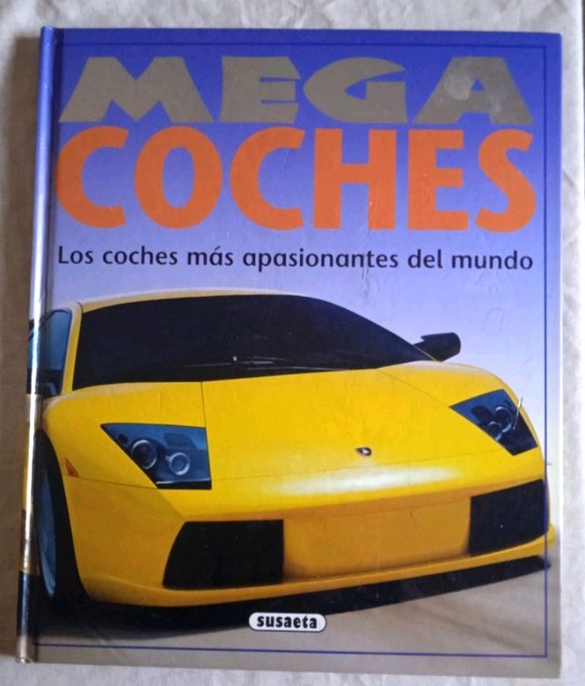 libro MEGA COCHES y diccionario EGB años 80