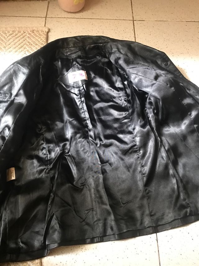 Chaqueta Americana cuero negra M