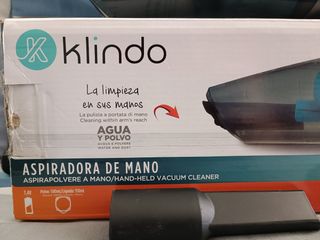 Aspirador de mano Klindo 7.4V de segunda mano por 10 EUR en  Rivas-Vaciamadrid en WALLAPOP