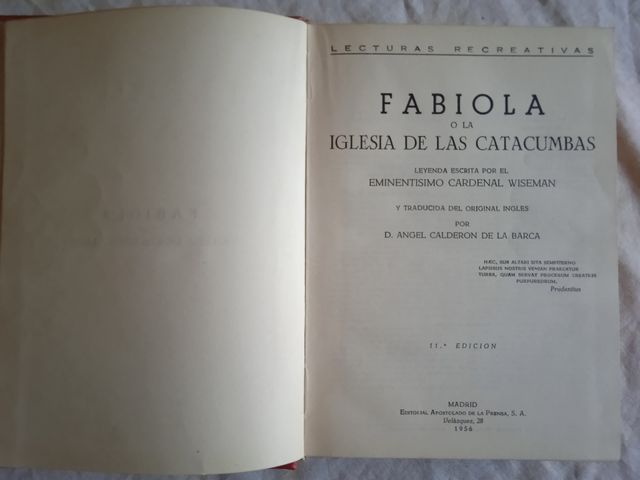 Libro Quo vadis, Fabiola, Doña Urraca, El Jorobado