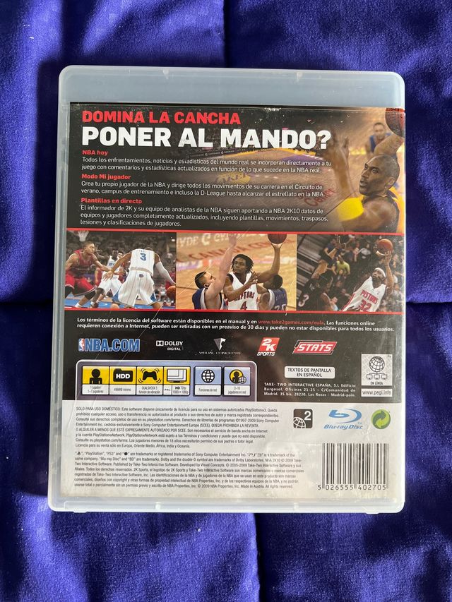 Juego NBA 2K 10 Play 3