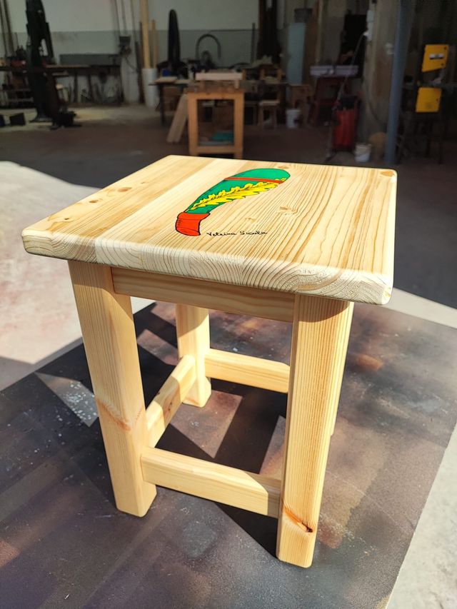Sgabello Legno