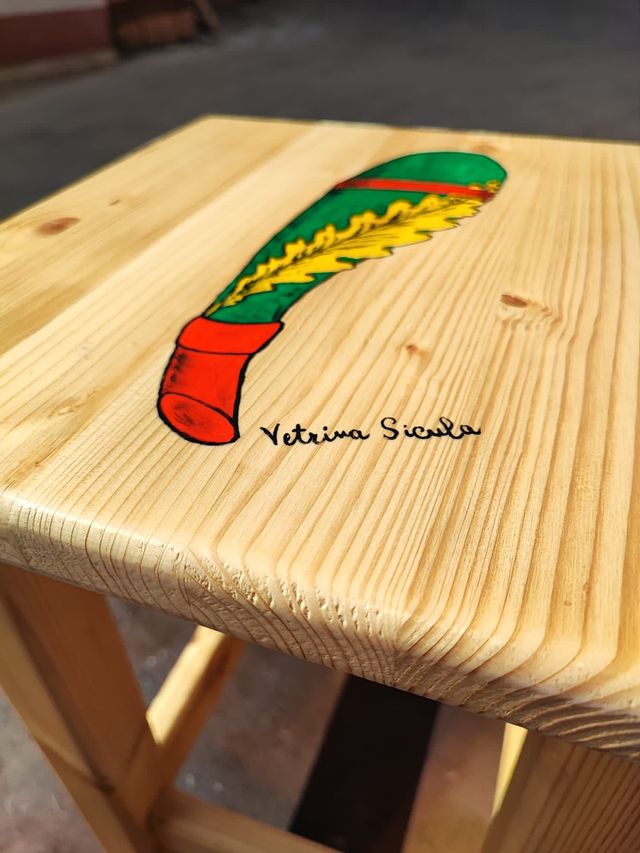 Sgabello Legno