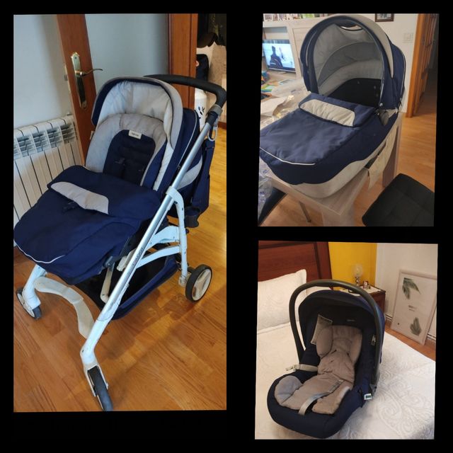 3 en 1 Carro y silla de bebe. Marca Inglesina