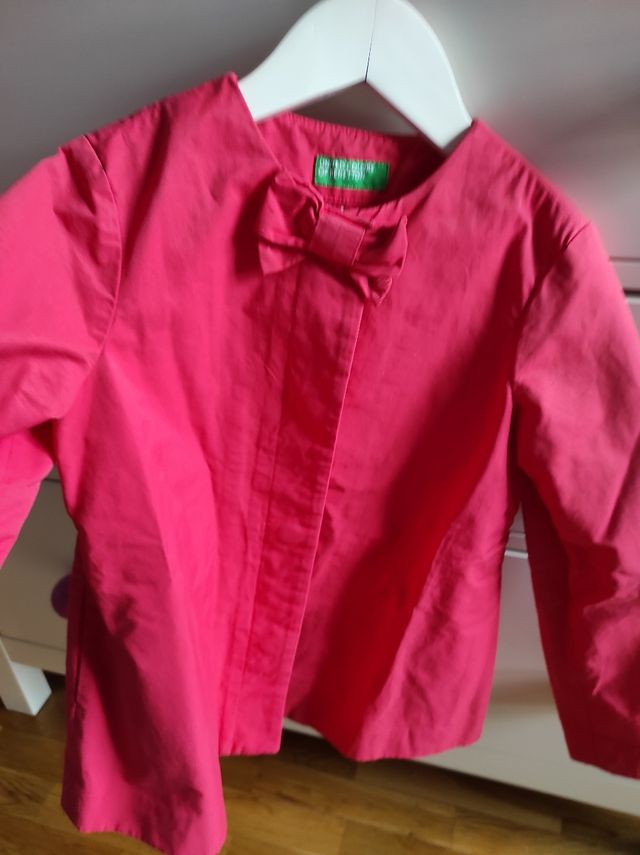 Gabardina naranja Benetton T6/7