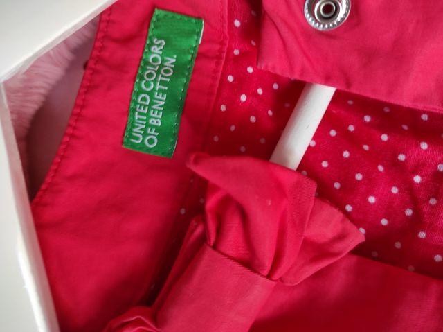 Gabardina naranja Benetton T6/7