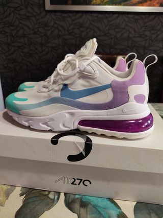 Zapatillas Nike Air Max 270 react talla 38 de segunda mano por 50 EUR en  Valencia en WALLAPOP