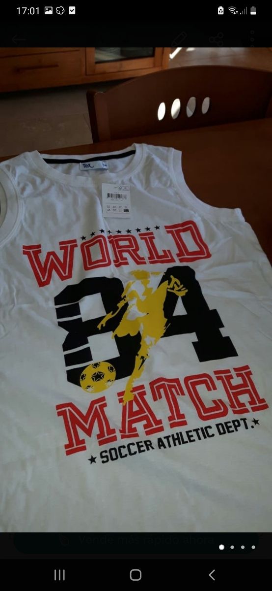 camiseta niño tirantes NUEVO 