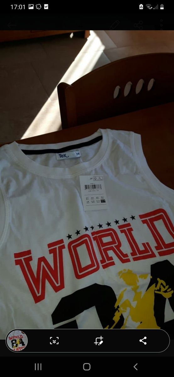 camiseta niño tirantes NUEVO 