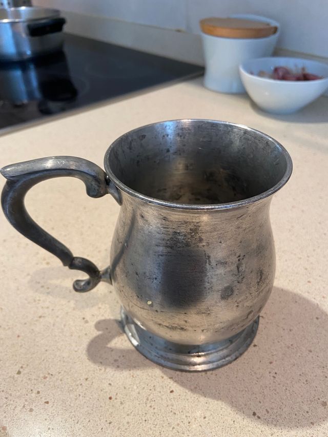 Vasija de hierro vintage