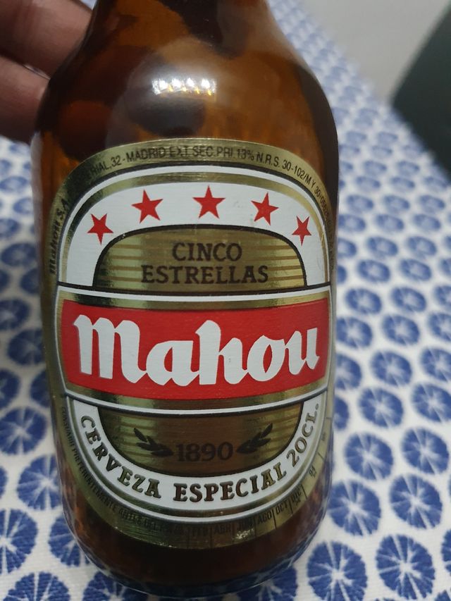 mahou botellines 20cl vintage