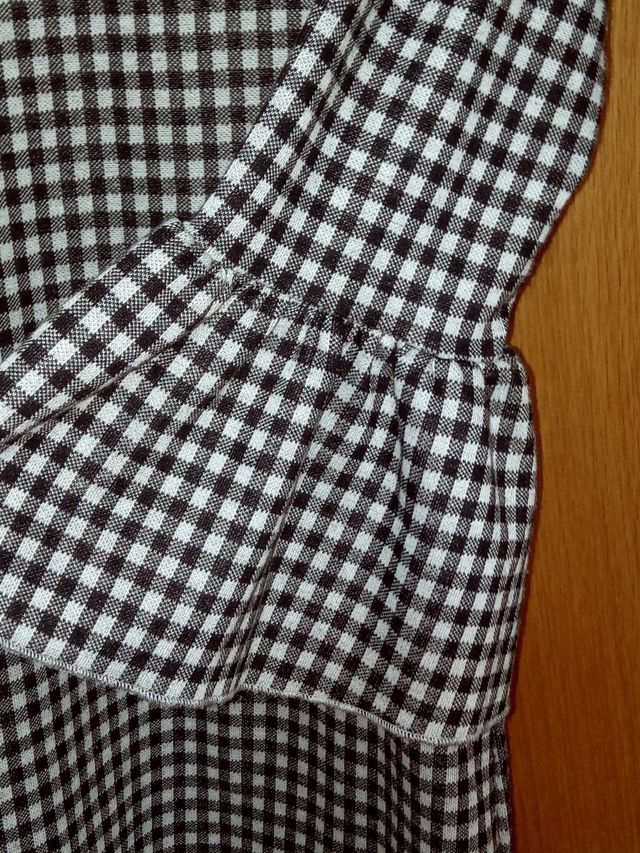 Vestido corto de pata de gallo Only talla S