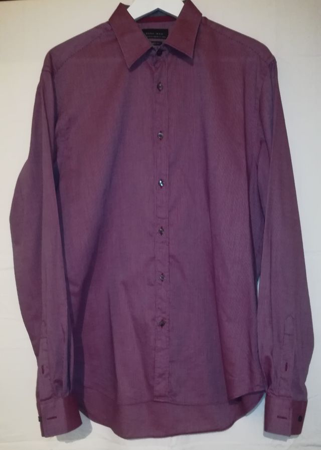 Camisa manga larga y pantalón vaquero caballero