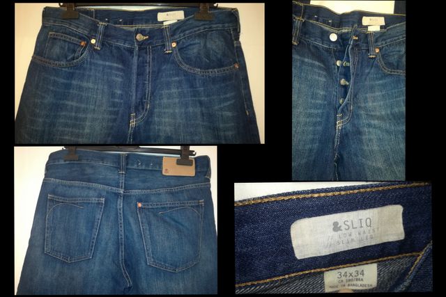 Camisa manga larga y pantalón vaquero caballero