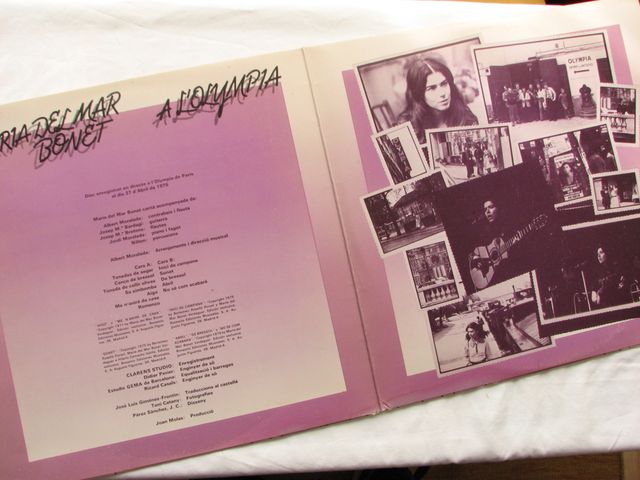 € Maria Del Mar Bonet- ‎Spain 1975 Vinilo  Folk