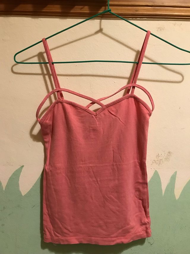 Top rosa/coral Bershka