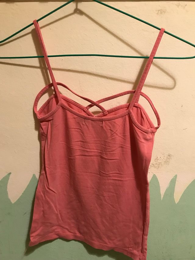 Top rosa/coral Bershka