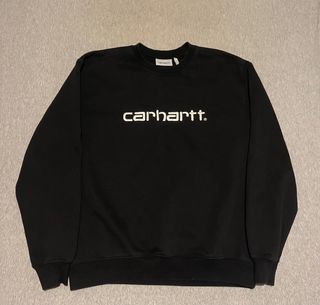 Carhartt WIP sudadera bordada negra blanca de segunda mano por 55 EUR en  Parque Boadilla en WALLAPOP