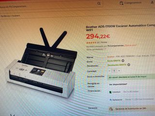 ESCANER BROTHER x1 unidades de segunda mano por 110 EUR en Burgos en  WALLAPOP