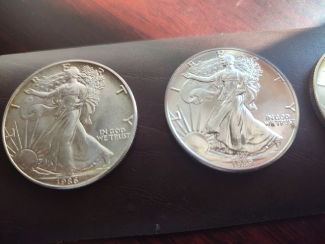 9 onzas LIBERTY varios años (1986 a 2018)