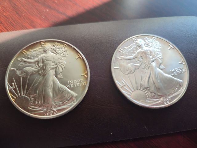 9 onzas LIBERTY varios años (1986 a 2018)