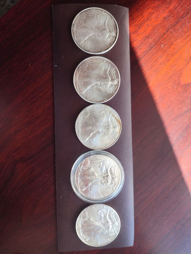 9 onzas LIBERTY varios años (1986 a 2018)