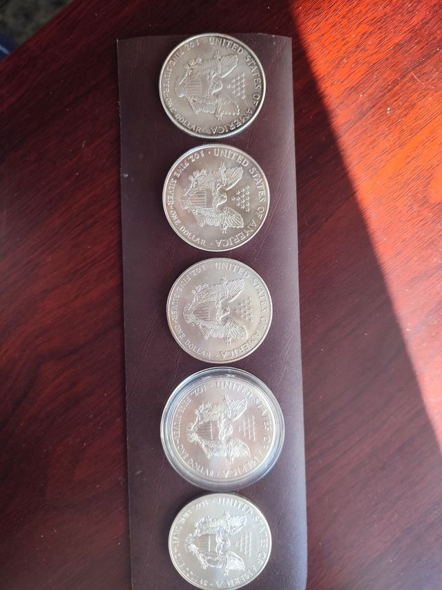 9 onzas LIBERTY varios años (1986 a 2018)