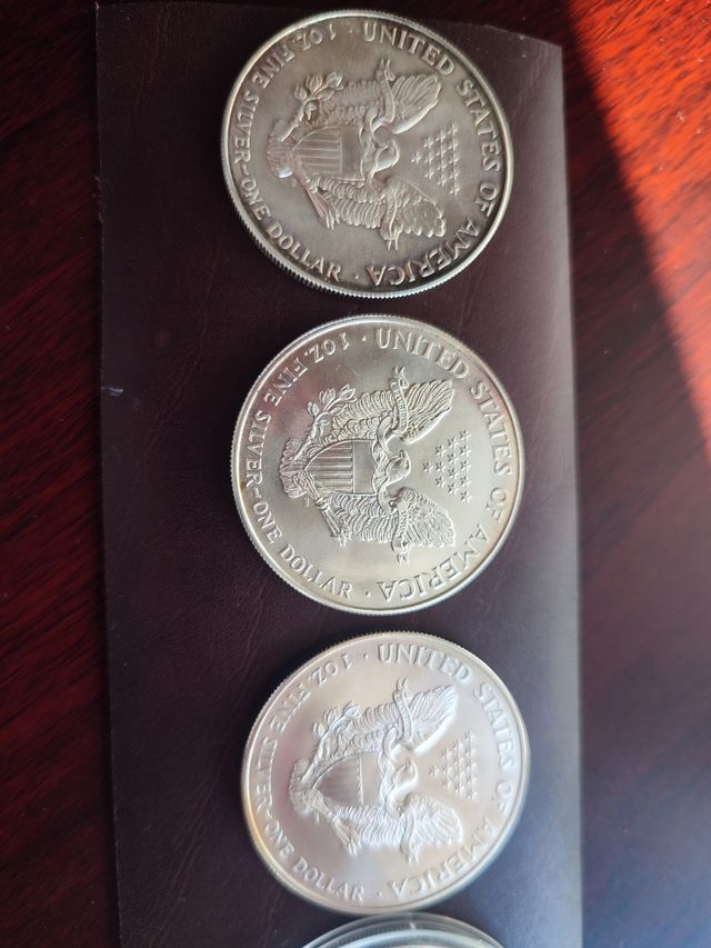 9 onzas LIBERTY varios años (1986 a 2018)