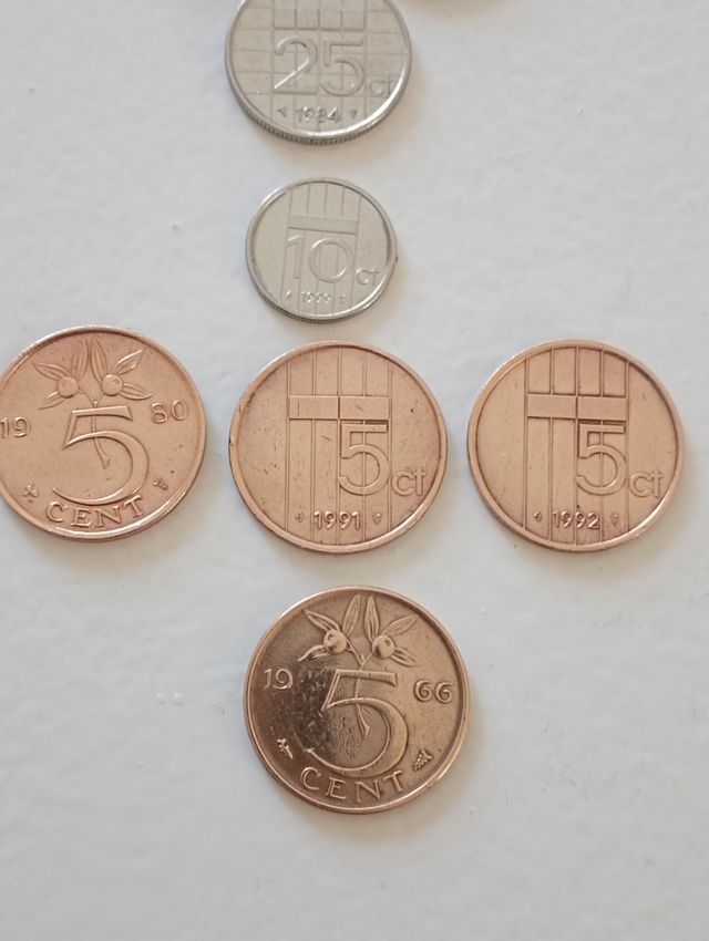 Lote monedas Holanda